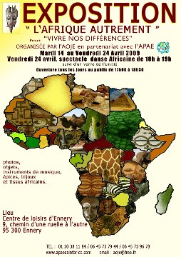 Affiche de l'expo "l'Afrique autrement"