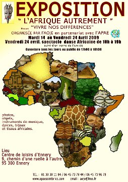 "l'Afrique autrement" exhibition poster