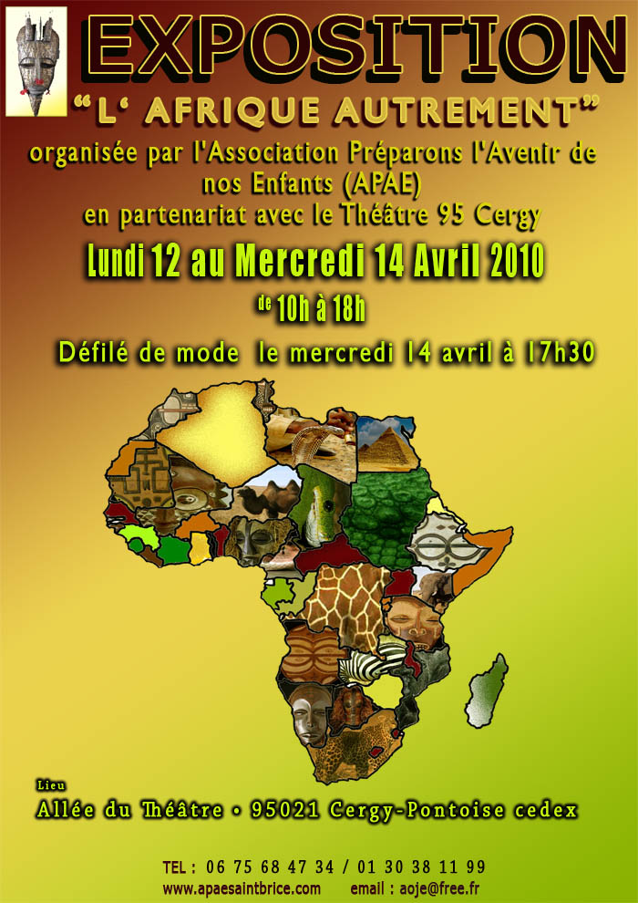 Affiche de l'expo l'Afrique autrement