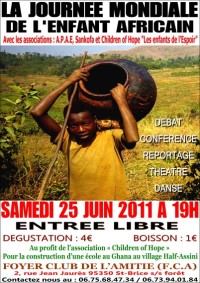 Affiche de la journe de l'enfant africain