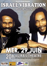 Affiche du Concert d'Israel Vibration