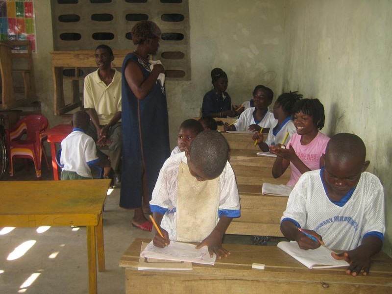 Classe des enfants handicaps du Harmony Children Centre