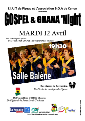 Affiche de la soire Gospel  Figeac