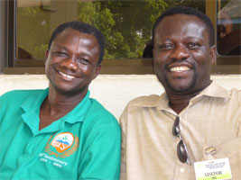 Stephen OSEI-AMAKYE, prsident de Green Tropics, et Alfred OHENE-AKONOR