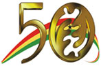 Logo des 50 ans d'indpendance du Ghana